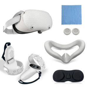 6 pièces/ensemble pour Meta Quest couvercle de contrôleur de Console tout compris en Silicone (blanc) SH101A617-20
