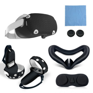 6 pièces/ensemble pour Meta Quest couvercle de contrôleur de Console tout compris en Silicone (noir) SH101C661-20