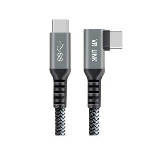 USB3.2 Gen1 VR Link Streamline pour Oculus Quest 2, modèle : coque en aluminium C-C fil tressé 5 m SH91091906-20