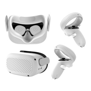 VR Lunettes Lentille Shell Poignée Étui De Protection Pour Oculus Quest 2 (Blanc) SH001A1485-20