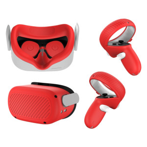 Étui de protection pour poignée de coque de lunettes VR pour Oculus Quest 2 (rouge) SH001B870-20