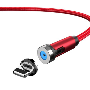 Fil magnétique rotatif pour prise anti-poussière CC56, longueur du câble : 1 m, style : tête 8 broches (rouge). SH103B1537-20