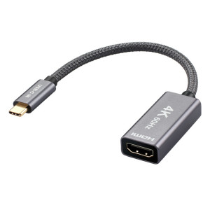 Câble ULT-unite USB3.1 Type-C / USB-C vers HDMI 4K HD avec câble de conversion d'écran, couleur: gris argenté SH05011933-20