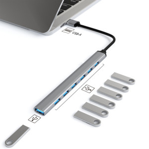 Station d'accueil 7 en 1 USB3.0 HUB multifonctionnel pour ordinateur portable (interface USB) SH601A1240-20