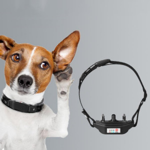 Collier de dressage pour chien avec dispositif anti-aboiement intelligent, style : vibration + choc électrique + son (noir) SH801A1045-20