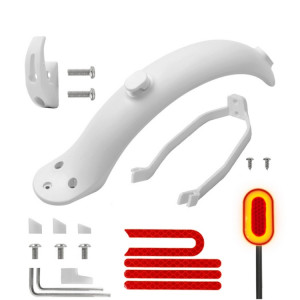 X0259 Couverture de support d'amortisseur de garde-boue arrière de scooter électrique pour Xiaomi Mijia M365 (blanc) SH101B1753-20