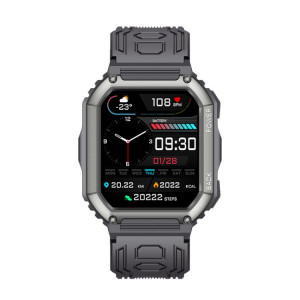 KR06 1,8 pouces fréquence cardiaque surveillance de la pression artérielle Smart Calling Watch (noir) SH101A710-20