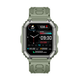KR06 1,8 pouces fréquence cardiaque surveillance de la pression artérielle Smart Calling Watch (vert) SH101B308-20