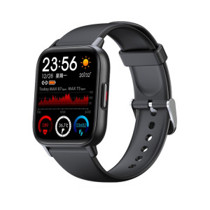 QS16Pro Montre intelligente étanche de surveillance de la santé de 1,69 pouces, prend en charge la détection de la température corporelle, couleur: noir SH2804884-20