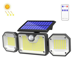 Lampe solaire de jardin étanche à LED pour capteur de corps humain, style : tout en un 226 LED SH4302436-20
