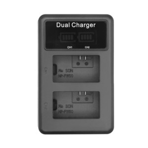 Chargeur de batterie pour appareil photo reflex à double charge verticale FW50 SH001A376-20