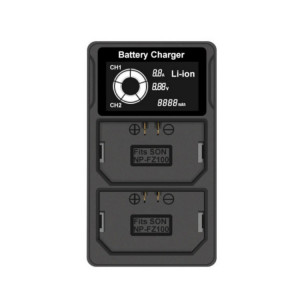 FZ100 Chargeur de batterie pour appareil photo à double charge avec écran LCD USB SH101A1186-20