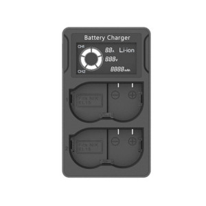 Chargeur de batterie pour appareil photo reflex à double charge LCD EL15 USB SH201A1332-20