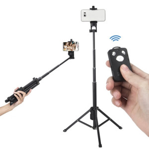 YUNTENG 1688 Selfie Stick Trépied Bluetooth Télécommande Support de caméra (Noir) SY101A720-20