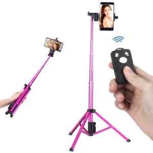 YUNTENG 1688 Selfie Stick Trépied Bluetooth Télécommande Support de caméra (Rose) SY101B388-20