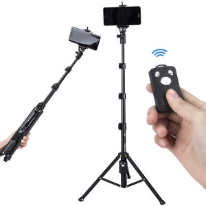 YUNTENG 1388 Selfie Stick Trépied Bluetooth Télécommande Support de caméra (Noir) SY101C383-20