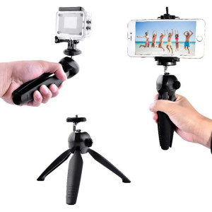YUNTENG 228 Mini trépied caméra de bureau support en direct cadre de selfie de téléphone portable (noir) SY501A482-20