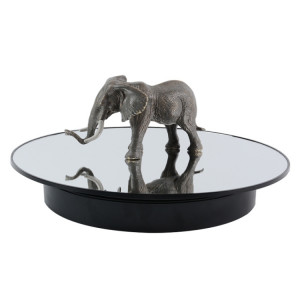 Plateau tournant électrique de 32 cm pour la photographie avec réglage de la direction de la vitesse, couleur : miroir noir SH0302799-20