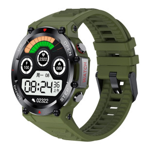 AK45 1,32 pouces surveillance de la fréquence cardiaque/de la pression artérielle montre d'appel Bluetooth intelligente (vert) SH701B306-20
