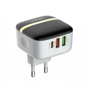 LDNIO A3513Q 32W QC3.0 Adaptateur téléphonique 3 ports USB Prise UE avec câble micro USB SL72051884-20