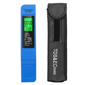 Modèle de rétroéclairage TDS & EC stylo de test de qualité de l'eau stylo de test de conductivité (bleu) SH201B1661-20