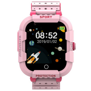 DF75 1,4 pouces 4G GPS Positionnement Enfants Montre d'appel intelligente étanche avec fonction SOS (Rose) SH601A1403-20