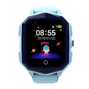 DF73 Montre d'appel pour enfants avec positionnement GPS 1,4 pouces 4G avec fonction SOS (bleu) SH801B1927-20