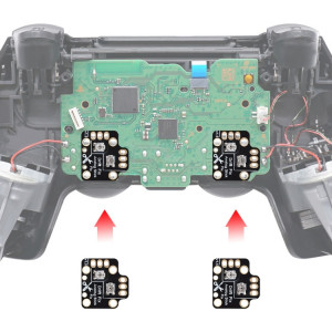 2 PCS Controller Analog Thumb Stick Drift Fix Mod pour PS5 / PS4 / Xbox One (Noir) SH201A274-20