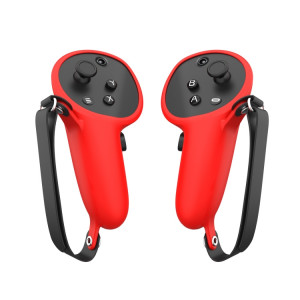 Pour Meta Quest Pro 1 paire poignée couvercle de boitier en silicone accessoires VR (rouge) SH701C1420-20