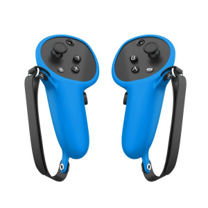 Pour Meta Quest Pro 1 paire poignée couvercle de boitier en silicone accessoires VR (bleu) SH701D1737-20
