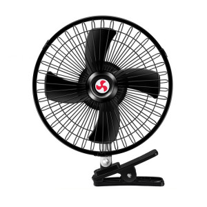 Clip de fixation puissant pour voiture refroidissant le ventilateur électrique à haute puissance éolienne, spécification : 25,4 cm noir 24 V. SH4408363-20