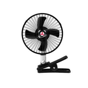 Clip de fixation puissant pour voiture refroidissant le ventilateur électrique à haute puissance éolienne, spécification : 15,2 cm noir 12 V. SH44091620-20