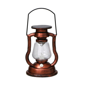 200802 Rétro lampe à kérosène solaire en forme de lampe à main Home Decor Flame Lamp (Bronze) SH701A411-20