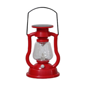 200802 lampe à kérosène solaire rétro en forme de lampe à main lampe à flamme pour décoration d'intérieur (rouge) SH701E757-20