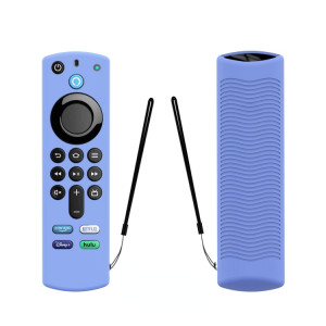 2 PCS Y27 pour Alexa Voice Remote 3rd Gen Housse de protection antidérapante en silicone (Bleu lumineux) SH601C1945-20