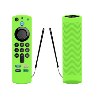 2 PCS Y27 pour Alexa Voice Remote 3rd Gen Housse de protection antidérapante en silicone (vert lumineux) SH601D1528-20