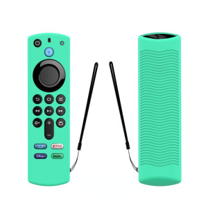 2 PCS Y27 pour Alexa Voice Remote 3rd Gen Housse de protection antidérapante en silicone (bleu glace) SH601E605-20