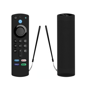 2 PCS Y27 pour Alexa Voice Remote 3rd Gen Housse de protection antidérapante en silicone (Noir) SH601I808-20