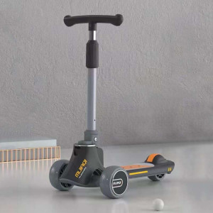 MIJIAQI 01 Trottinette Pliable Multifonctionnelle pour Enfants 3 en 1 avec Musique et Lumières, Spec: Gris SM55061637-20