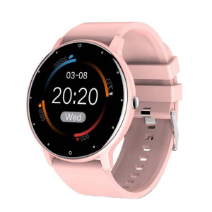 BW0223 Fréquence cardiaque/oxygène sanguin/surveillance de la pression artérielle Bluetooth Smart Calling Watch, couleur : silicone rose SH23031229-20