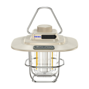 LY02 Lampe de tente à main lanterne rétro à LED USB chargeant la lumière de camping (blanc) SH601A1474-20