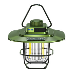 LY02 Lampe de tente à main lanterne rétro à LED USB chargeant la lumière de camping (vert) SH601C1443-20