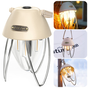 TG-ZP04401 Lampe de camping rétro rechargeable avec source de lumière tricolore (beige) SH601A314-20