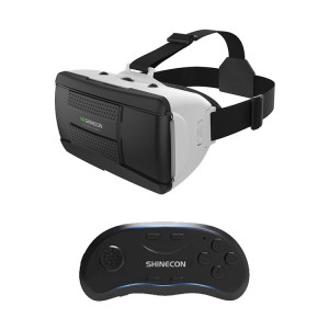 VRSHINECON G06B + B01 poignée VR lunettes téléphone 3D jeu de réalité virtuelle casque tête portant des lunettes numériques SV0902324-20