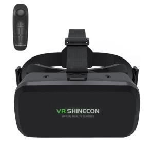 VR SHINECON G06A + B03 poignée téléphone portable VR lunettes 3D tête de réalité virtuelle portant des lunettes numériques de jeu SV8003753-20