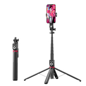 Support en direct pour bâtons de selfie Bluetooth pliables rotatifs à 360 degrés, spécification : P225 TK (clip unique) SH0502763-20