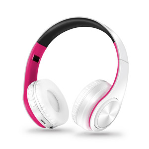 Casque sans fil Bluetooth LPT660 casque de sport stéréo HIFI (blanc + rose) SH401J367-20