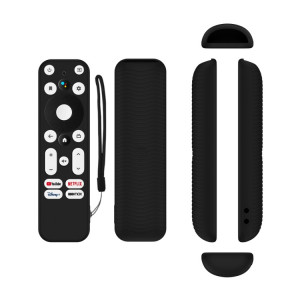 Pour ONN Android TV 4K UHD Streaming Device Y55 Couvercle de télécommande en silicone anti-chute (noir) SH601A1594-20