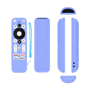Pour ONN Android TV 4K UHD Streaming Device Y55 Anti-Fall Silicone Remote Control Cover (Luminous Blue) SH601D731-20
