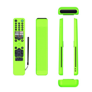 Pour Sony RMF/MG3-TX520U Y52 Housse de protection en silicone anti-chute à distance vocale (vert lumineux) SH101E191-20